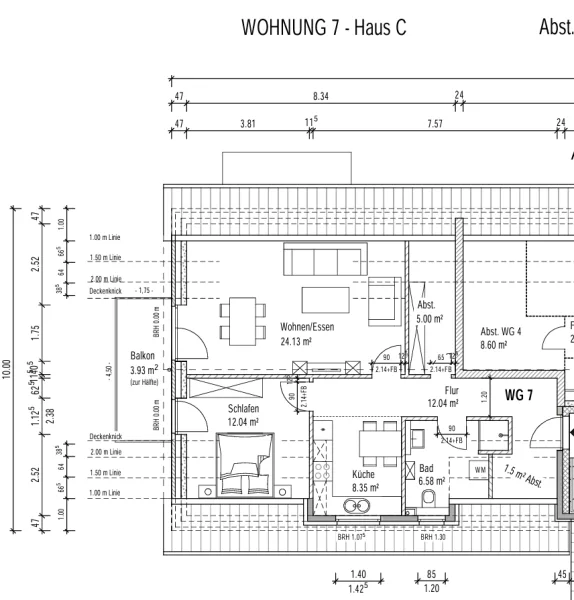 Grundriss ETW 7