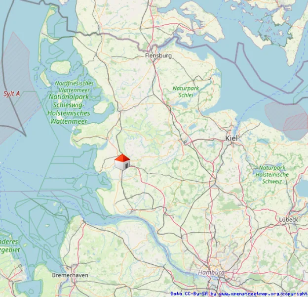 Lage in Schleswig-Holstein