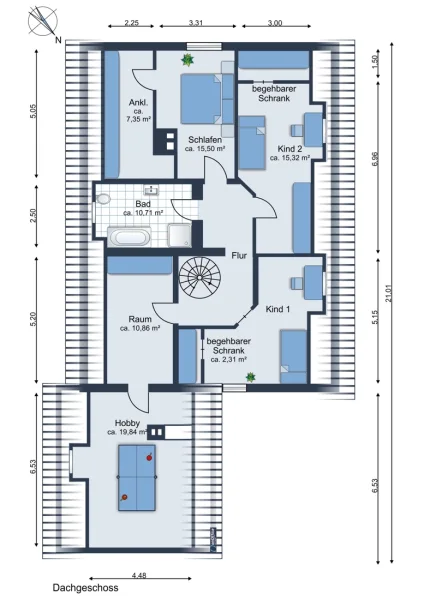 Grundriss Dachgeschoss