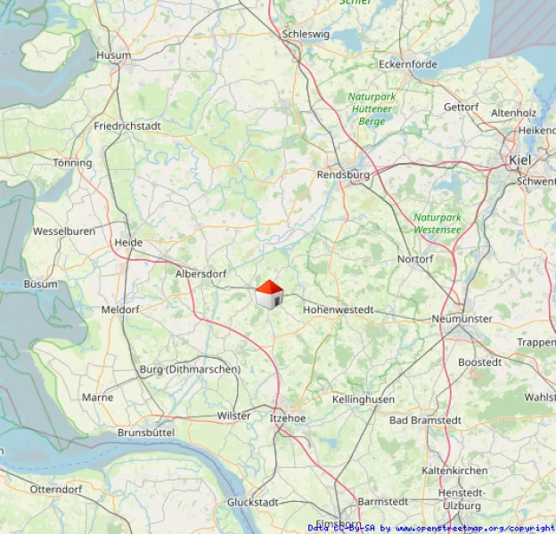 Lage in Schleswig-Holstein