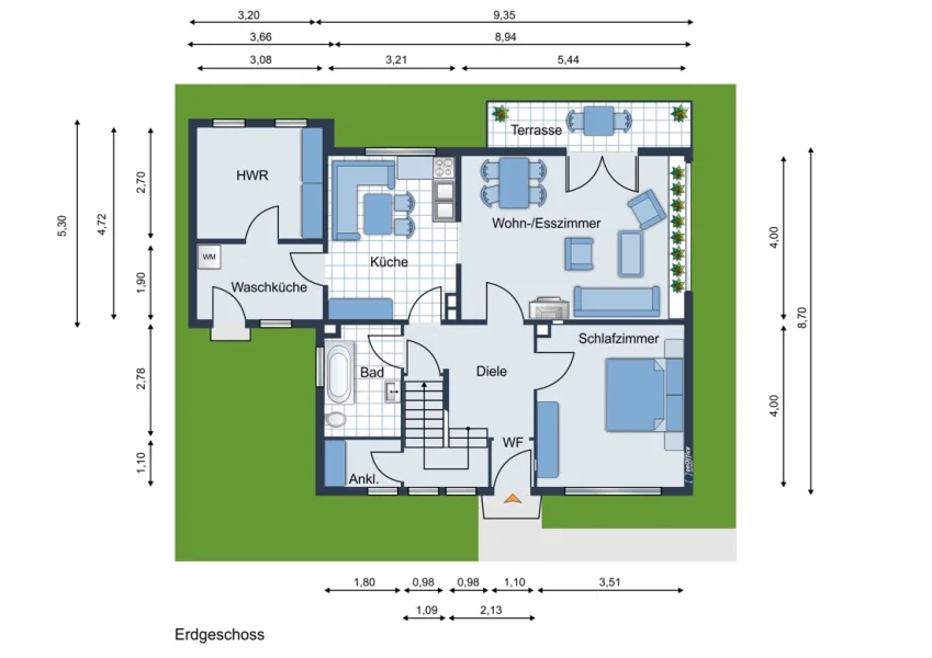 Grundriss Erdgeschoss