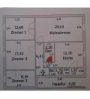 Grundriss 1OG Links - m² sind Ca Angaben