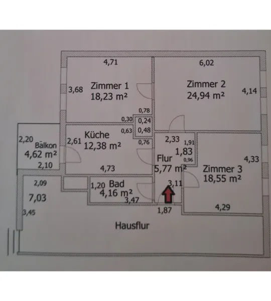 Grundriss 1OG Rechts- m² sind Ca Angaben