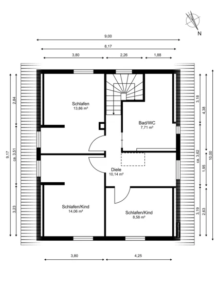 Grundriss Obergeschoss