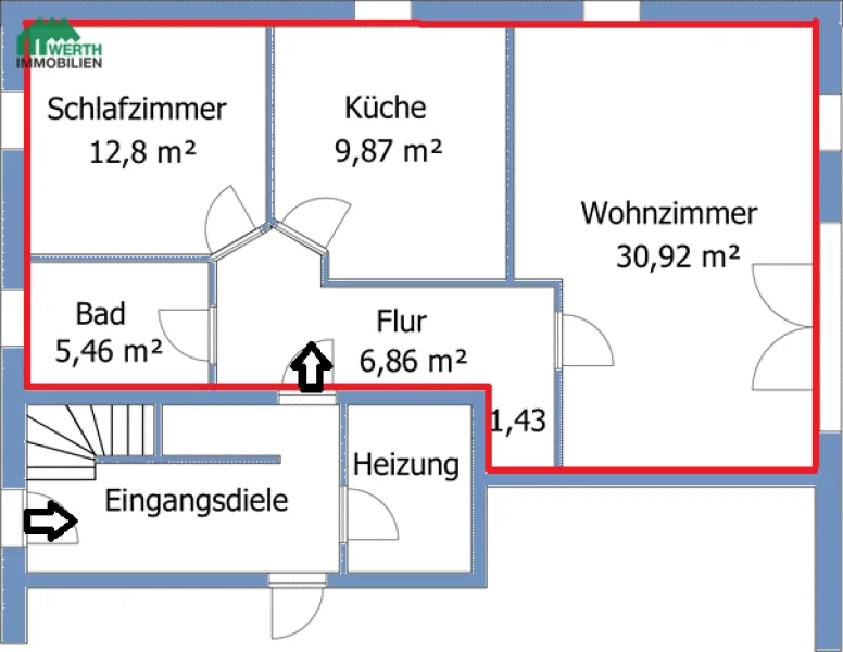 Grundriss-Skizze mit Zahlen (2)