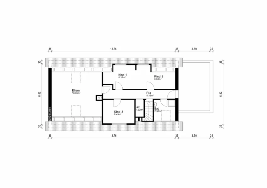 Grundriss Dachgeschoss