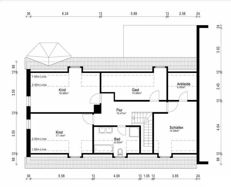 Grundriss Dachgeschoss