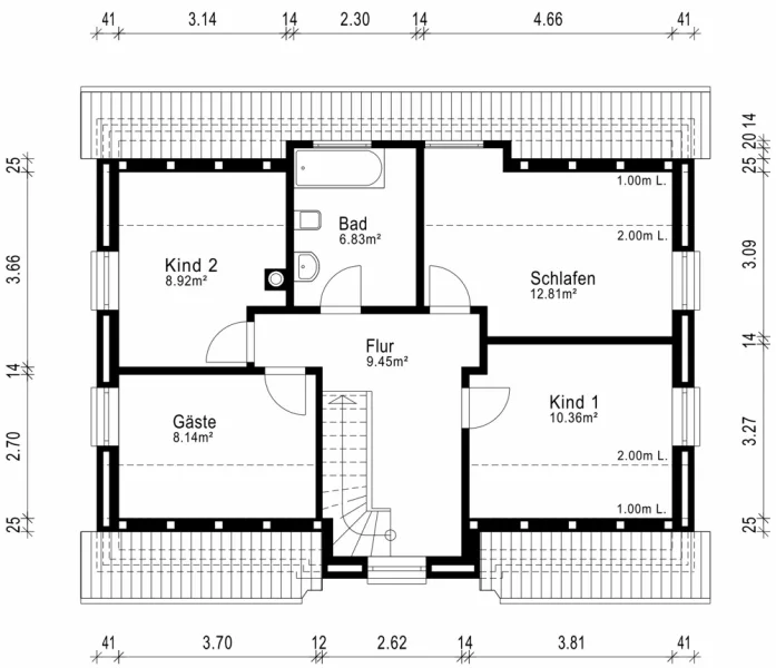 Grundriss Dachgeschosss