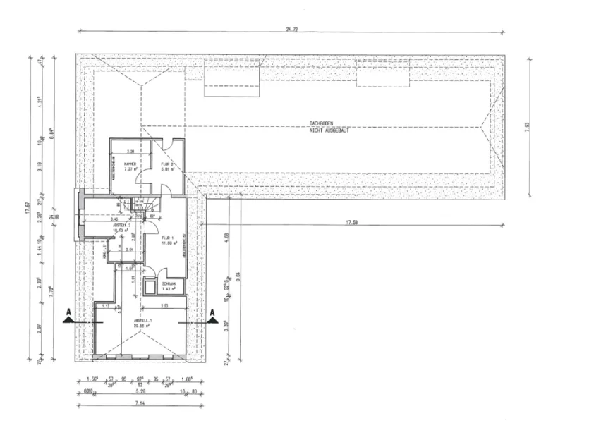 Grundriss Dachgeschoss