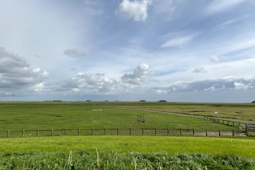 Weitblick über die Hallig