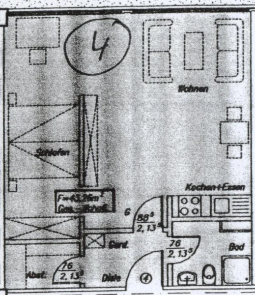 Grundriss Whg. Nr. 4