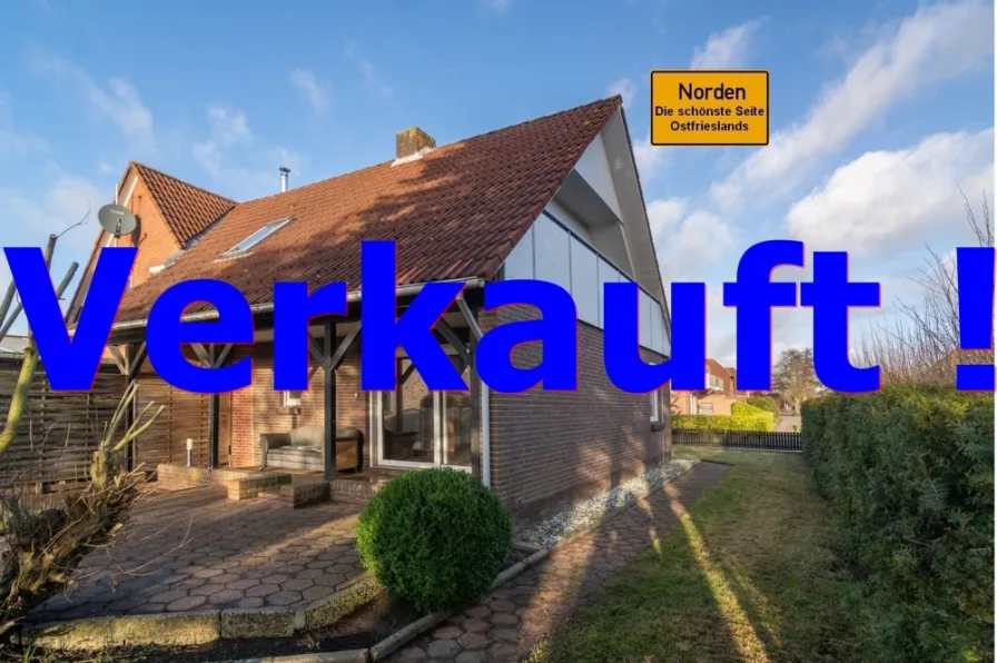 VERKAUFT - Haus kaufen in Norden - Geräumige Doppelhaushälfte m. kleinem Garten am westlichen Stadtrand v. Norden in Richtung Norddeich