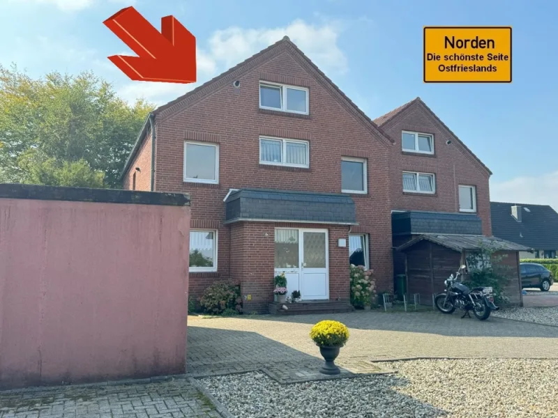 7900 Titelbild - Wohnung mieten in Norden - Singles aufgepasst! Helle Dachgeschosswohnung in ruhiger und äußerst beliebter Lage von Norden!