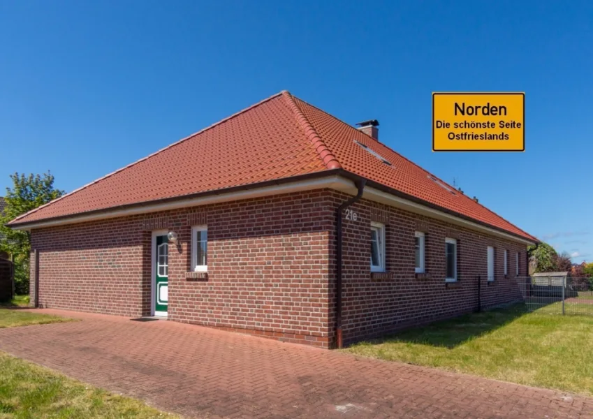 7781 Titelbild - Haus mieten in Norden - Attraktive Doppelhaushälfte in bevorzugter Wohnlage von Norden! Alle Einrichtungen zu ebener Erde!