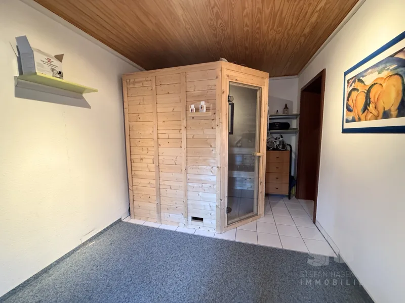 Sauna im Keller 