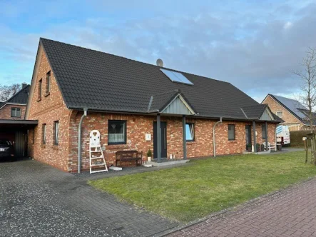Ansicht  - Haus kaufen in Horstedt - Eine Hälfte ist ab 1.8.24 frei für den Käufer, die 2. Hälfte ist weiter vermietet