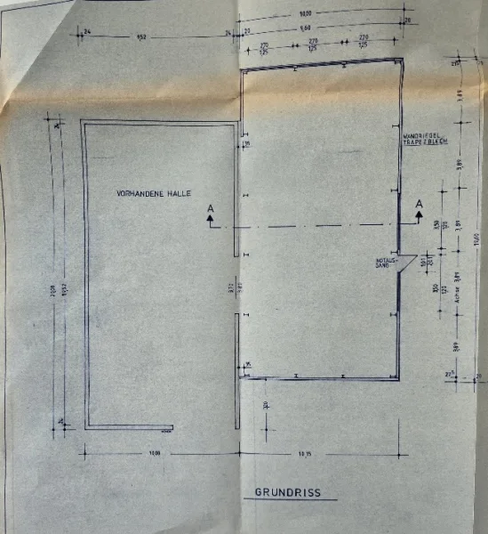 Grundriss/ Halle 400m²