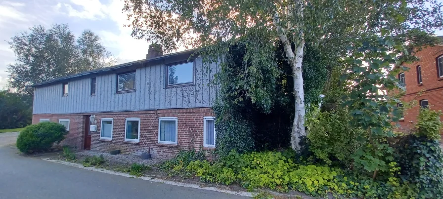 Hausansicht - Haus kaufen in Haselund - Bauernhaus mit Einliegerwohnung für eine größere Familie