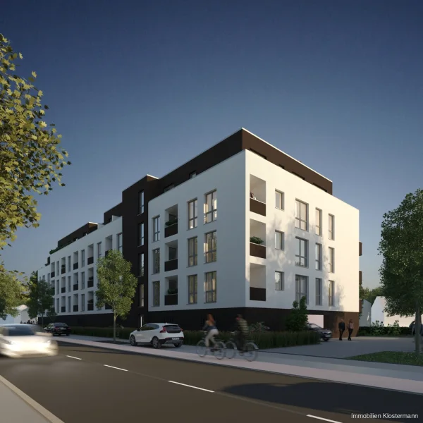 Perspektive - Wohnung kaufen in Osnabrück / Eversburg - Exklusives Penthouse  im KFW 40 QNG Standard