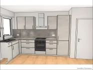 Visualisierung Küche WE 4