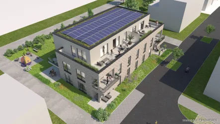 05_Strasse - Wohnung kaufen in Osnabrück - Offene und hochwertige 2-Zimmer-Wohnung mit höchstem Energiestandard für zukunftssicheres Wohnen