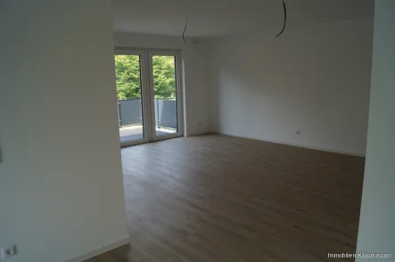 Wohn-Essbereich - Wohnung mieten in Osnabrück - Exklusive 2-Zimmerwohnung mit Dachterrasse und Balkon - Neubau