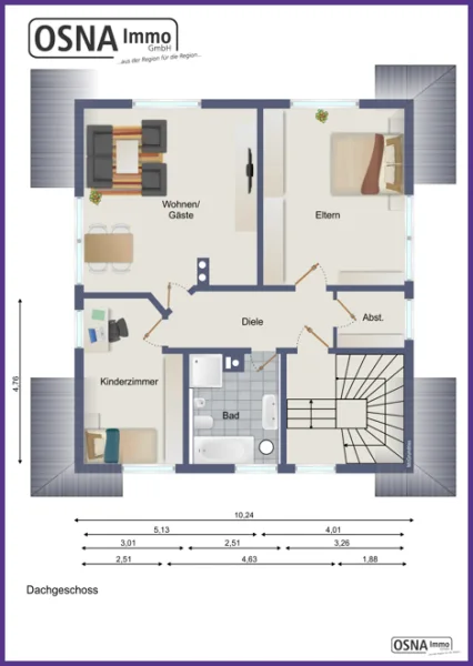 Grundriss Dachgeschoss