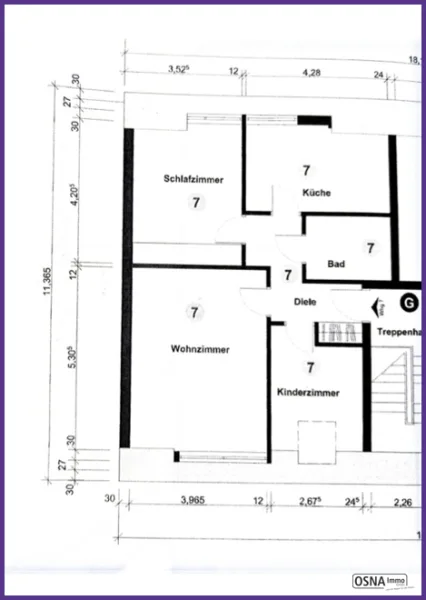 Osna Wohnung mit Maß