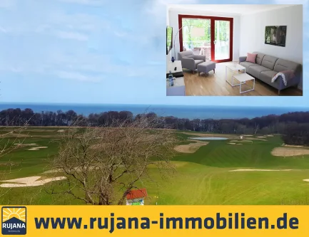 Startbild - Wohnung kaufen in Lohme - „HOLE-IN-ONE“ 3 Zi. Appartement mit Panoramameerblick auf dem Golfplatz Schloss Ranzow / Insel Rügen by Rujana