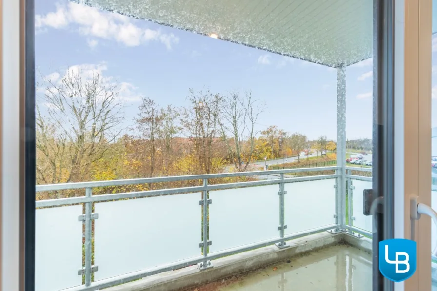 Balkon mit Blick ins Grüne