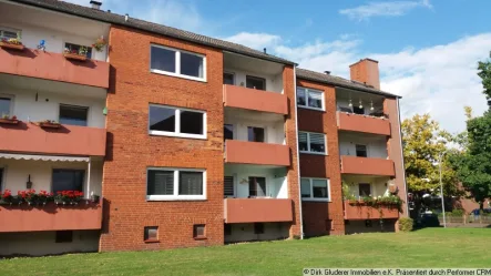 Ansicht Südost - Wohnung mieten in Hasloh - 3-Zimmer-Wohnung mit Loggia in beliebter Lage