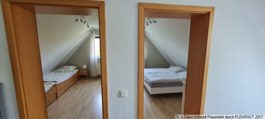 2 Schlafzimmer in der Ferienwohnung