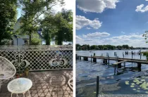 Balkon mit Blick Richtung Wasser