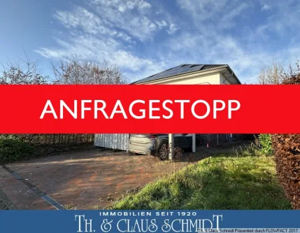 Ansicht der DHH - Haus mieten in Rastede - ***ANFRAGESTOPP*** Niedrigenergie-DHH mit Carport in ruhiger Wohnlage von Rastede, nahe Schlosspark