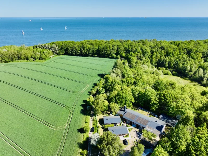 Luftbild - Grundstück kaufen in Rostock - Taumhafte Ferienanlage direkt an der Ostsee im Seebad Diedrichshagen