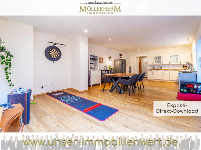 Wohnbereich - Wohnung kaufen in Kiel - Modernes Loft in Kiel - stilvoll wohnen mit reichlich Platz