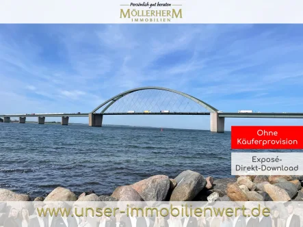 Blick auf die Fehmarnsundbrücke - Wohnung kaufen in Fehmarn - Individuell leben mit 360° Ostseeblick