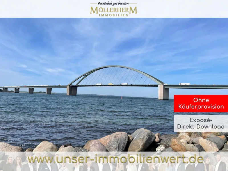 Blick auf die Fehmarnsundbrücke - Wohnung kaufen in Fehmarn - Individuell leben mit 360° Ostseeblick