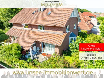 Hausansicht - Haus kaufen in Scharbeutz / Haffkrug - Nur 900m bis zur Ostsee - vermietete Doppelhaushälfte in Haffkrug/Scharbeutz