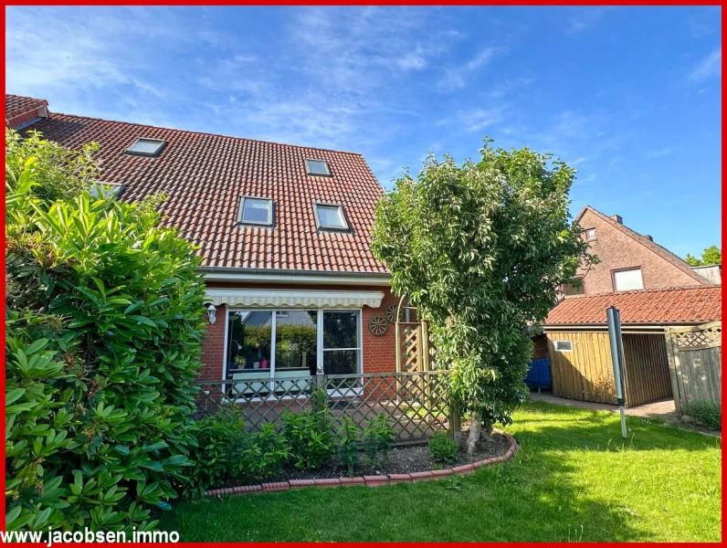 Startbild - Haus kaufen in Schaalby - Tür an Tür mit der Natur - Gepflegtes Reihenendhaus mit kleinem Garten in Schleinähe