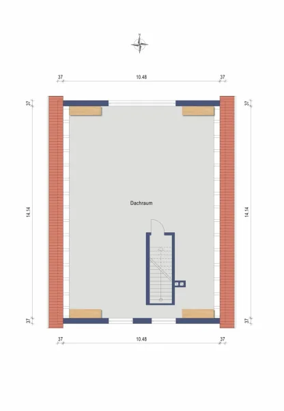 Dachboden (Darstellung & Maßangaben sind ohne Gewähr)