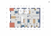 Grundriss 4 Hauptwohnung Dachgeschoss (Darstellung & Maßangaben sind ohne Gewähr)