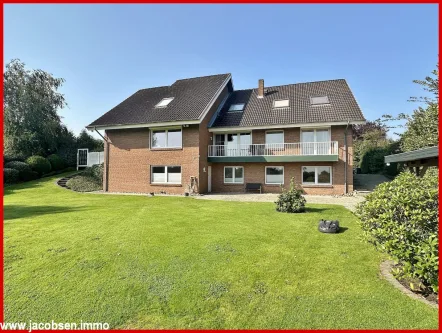 Ansicht aus Ost - Haus kaufen in Treia - Das Haus der vielen Möglichkeiten - Großzügiger Wohntraum mit Gartenoase und Zugang zur Treene