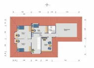 Grundriss Dachgeschoss (Darstellung und Maßangaben sind ohne Gewähr)