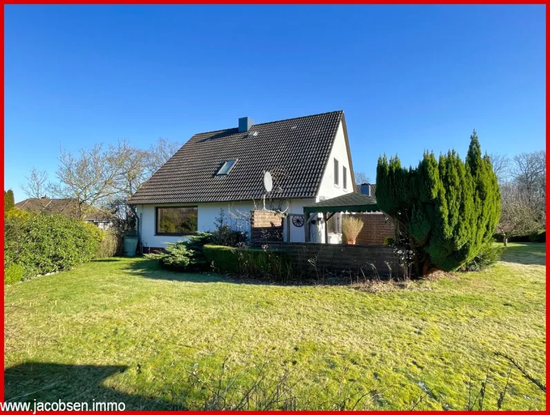 Süd-West-Ansicht (5) - Haus kaufen in Fahrdorf - Großzügiges Wohnen mit Schleiblick - Einfamilienhaus mit Potenzial in beliebter Lage