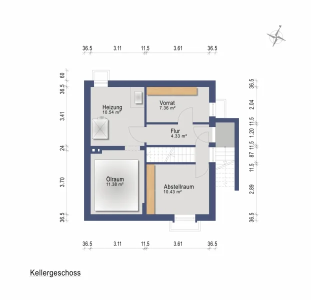 Keller (Darstellung und Maßangaben sind ohne Gewähr)