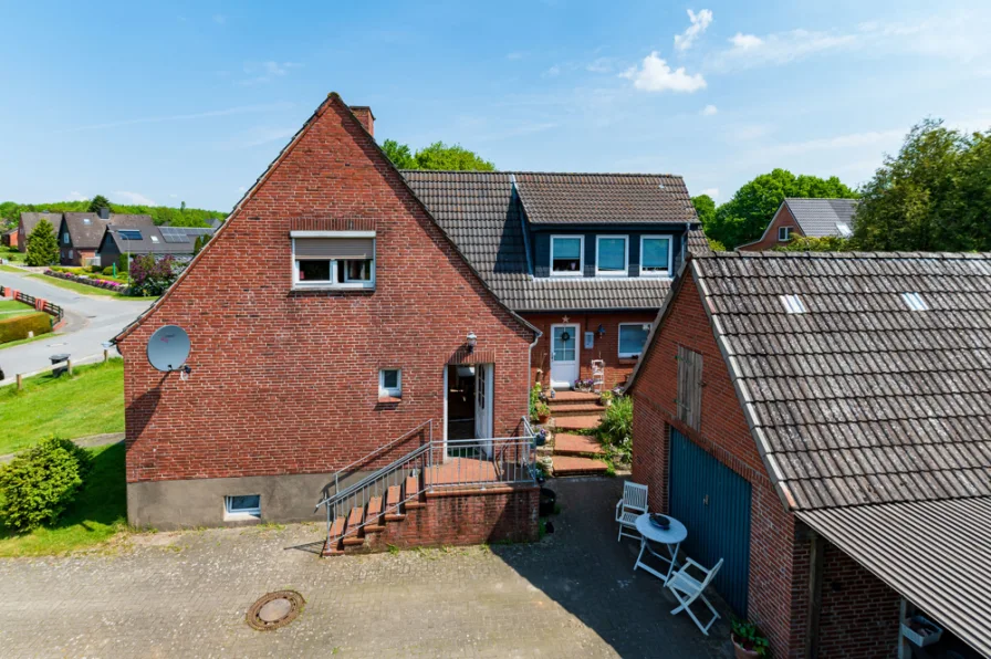 Ansicht - Haus kaufen in Schwabstedt - Wohnhaus auf großem Grundstück in Schwabstedt - sep. Bauplatz möglich