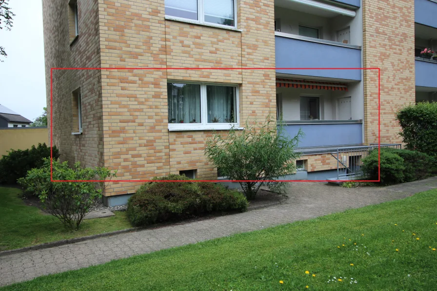 Wohnung Außenansicht - Wohnung kaufen in Flensburg - Helle 3 Zimmer Wohnung in24939 FL, Nordstadt