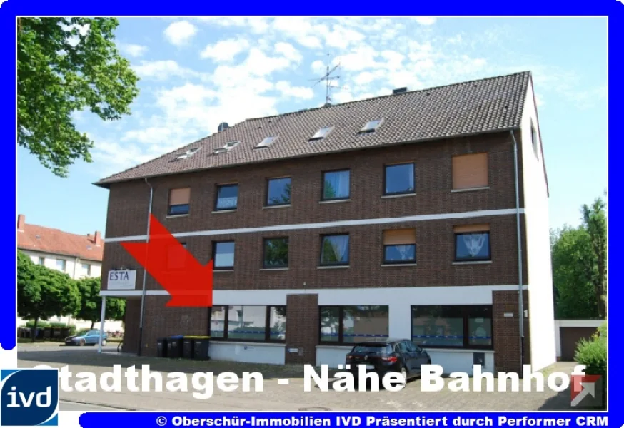 Objektansicht - Laden/Einzelhandel mieten in Stadthagen - Barrierefreies Ladenlokal in Bahnhofsnähe zu vermieten