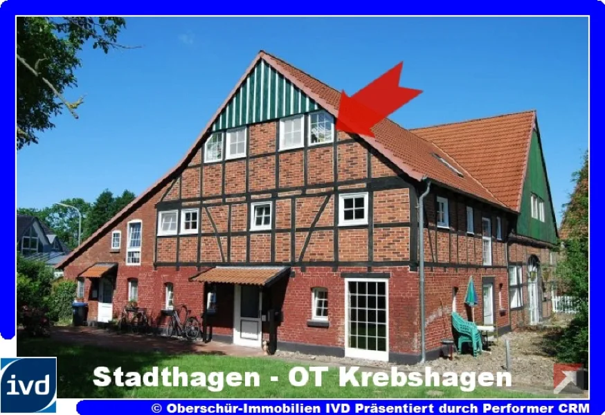 Objektansicht - Zinshaus/Renditeobjekt kaufen in Stadthagen - Appartement incl. Einbauküche im DG zu verkaufen